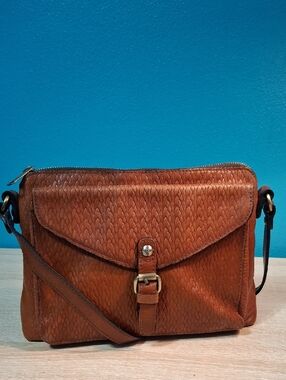 Patricia Nash Avellino Woven Leather Crossbody Bag